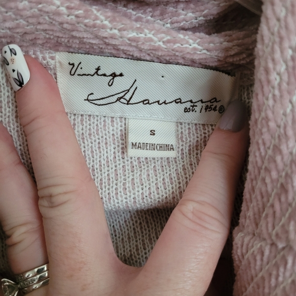 Anthropologie Vintage Havana Pink High Low Cowl Neck Sweater Size Small - Picture 7 of 8